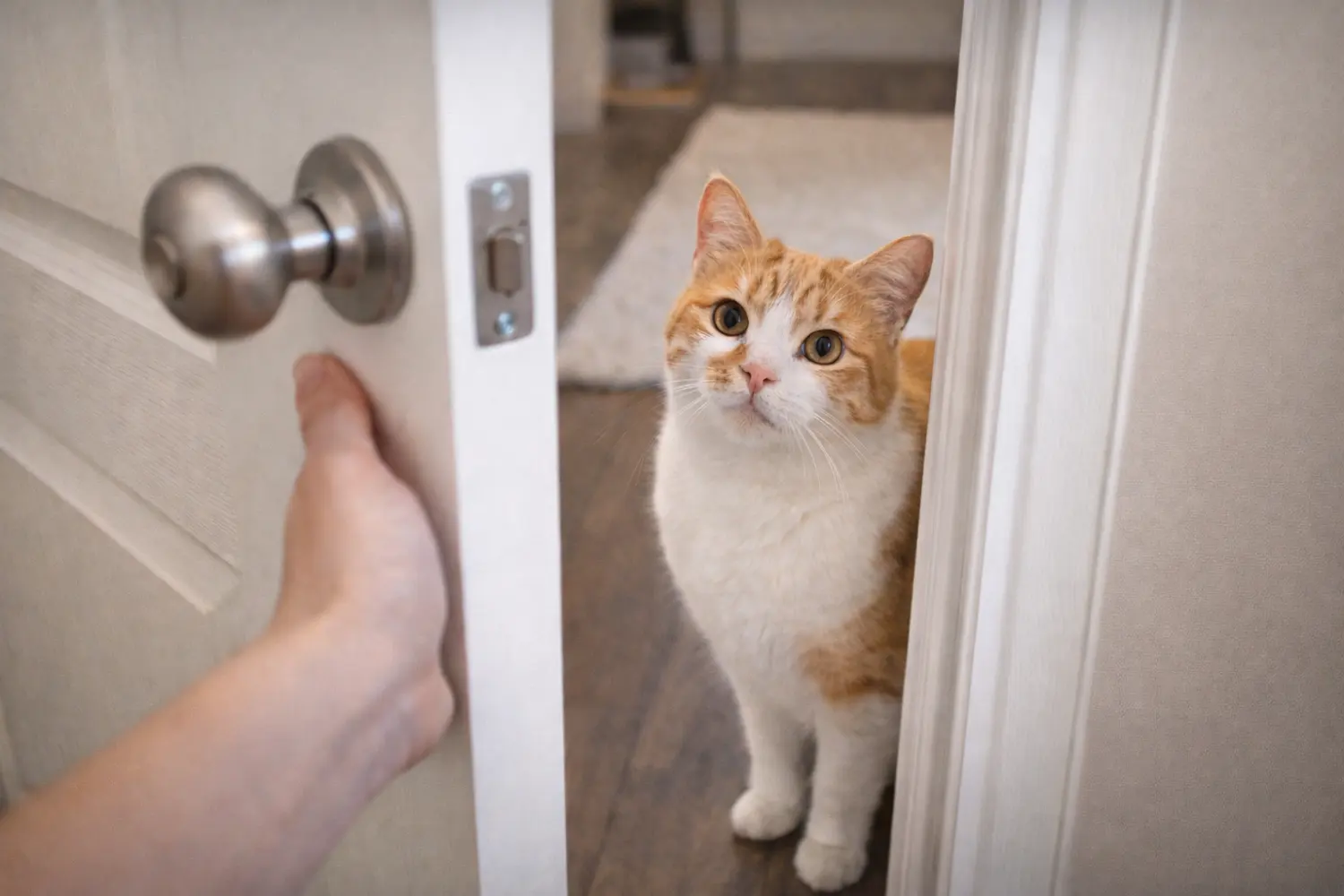Pourquoi votre chat insiste-t-il pour franchir une porte pile au moment où vous allez la fermer ?