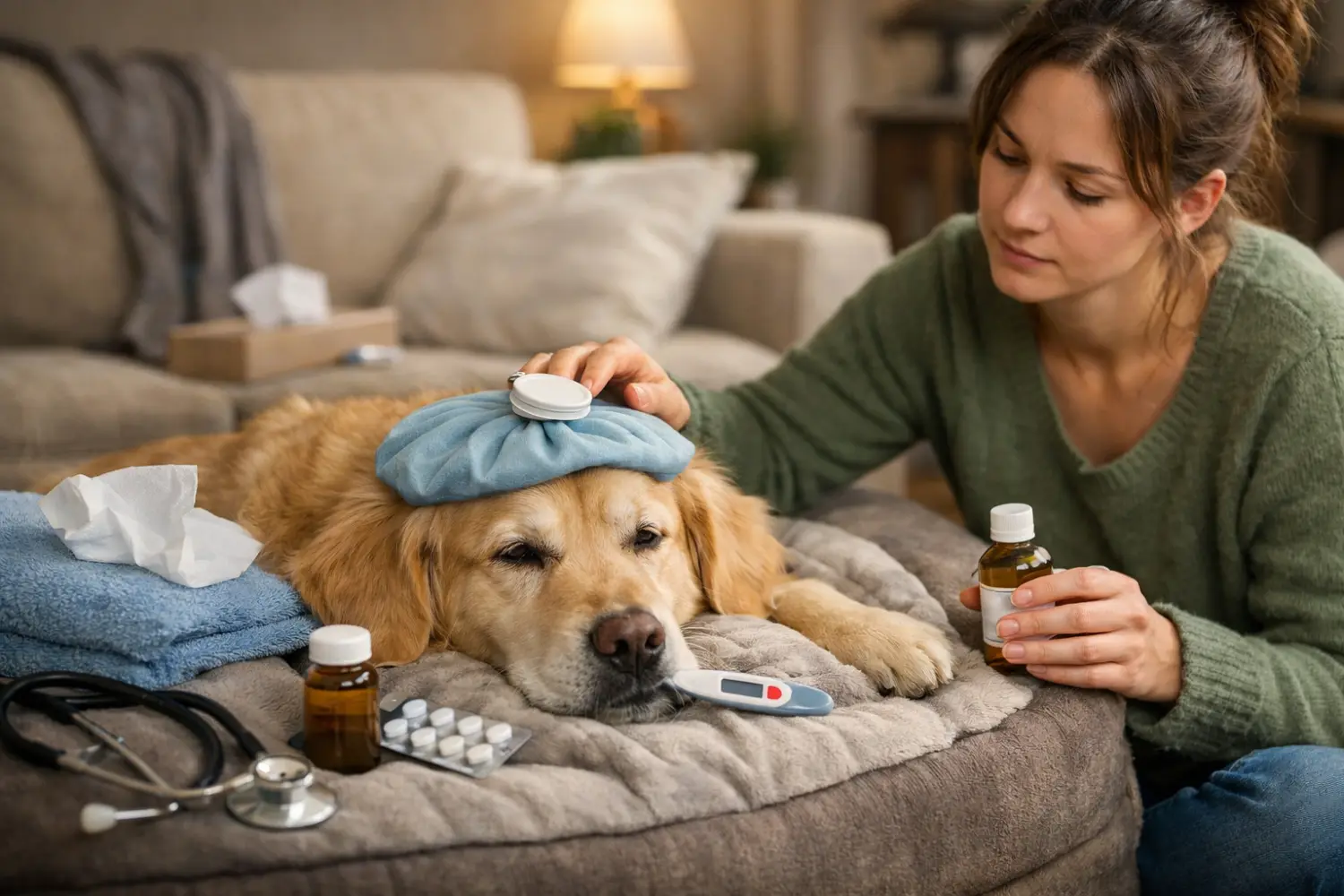 Garde d'un chien malade : ce que doit savoir le sitter