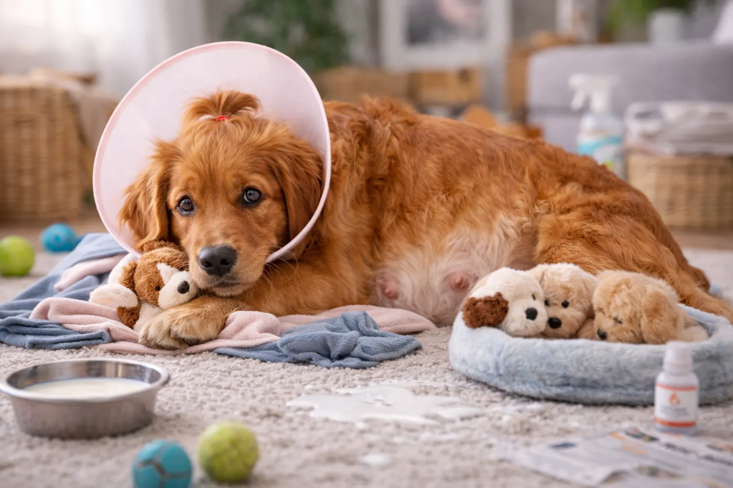 Grossesse nerveuse chez la chienne : les signes qui ne trompent pas et quoi faire