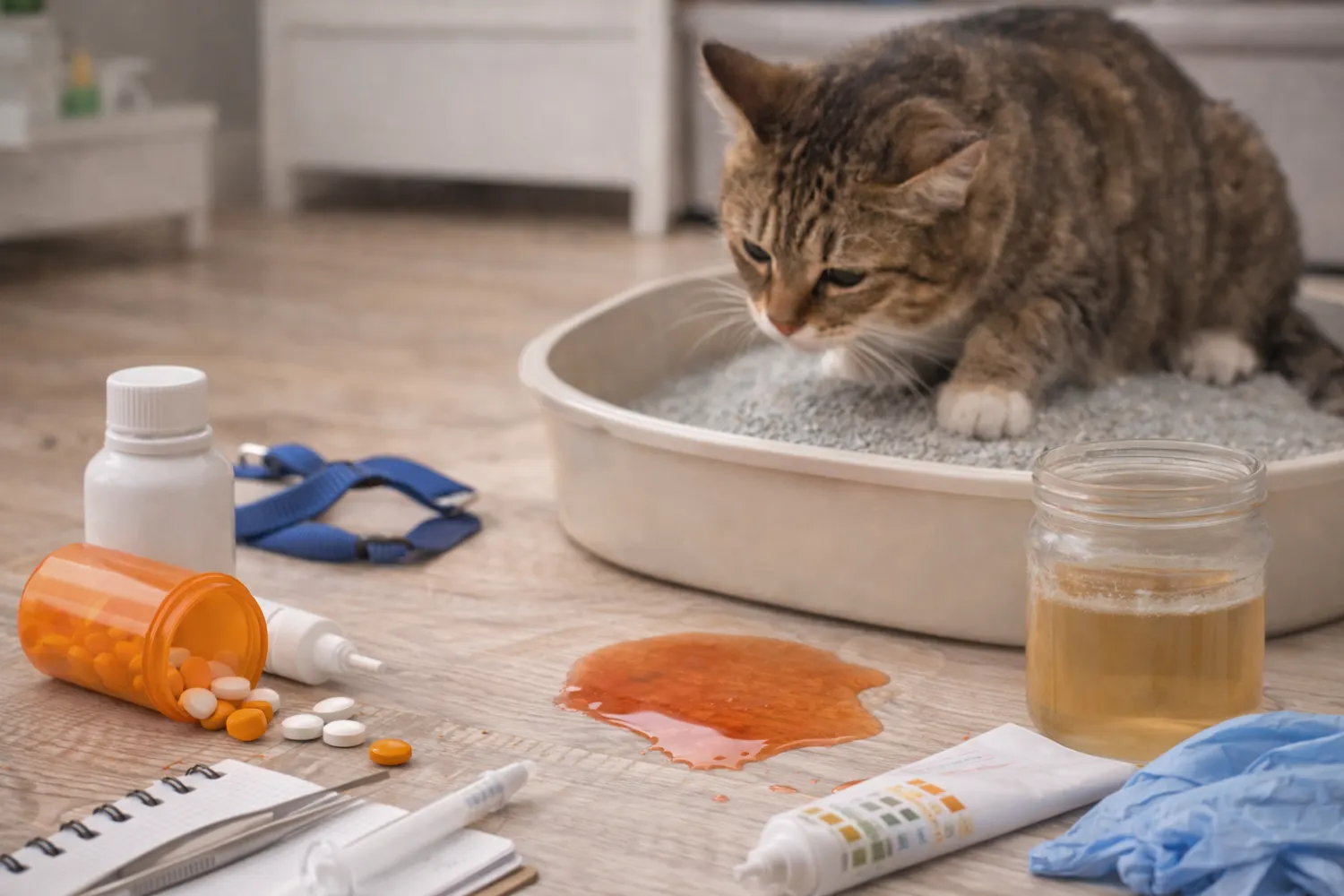 Infection urinaire chez le chat : signes, causes et que faire rapidement
