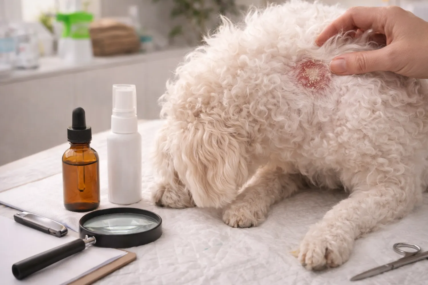 Teigne chez le chien