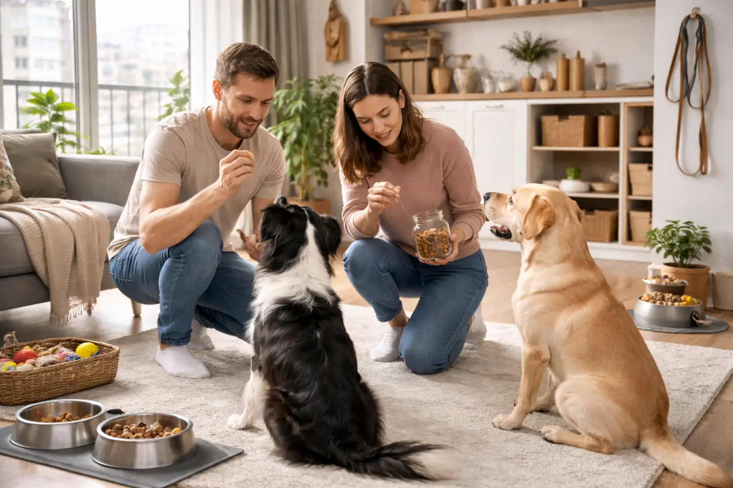 Vivre avec 2 chiens : l’organisation qui évite les tensions