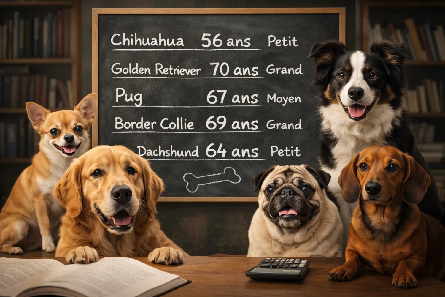 L'âge de votre chien en années humaines : le vrai calcul (selon sa race et sa taille)