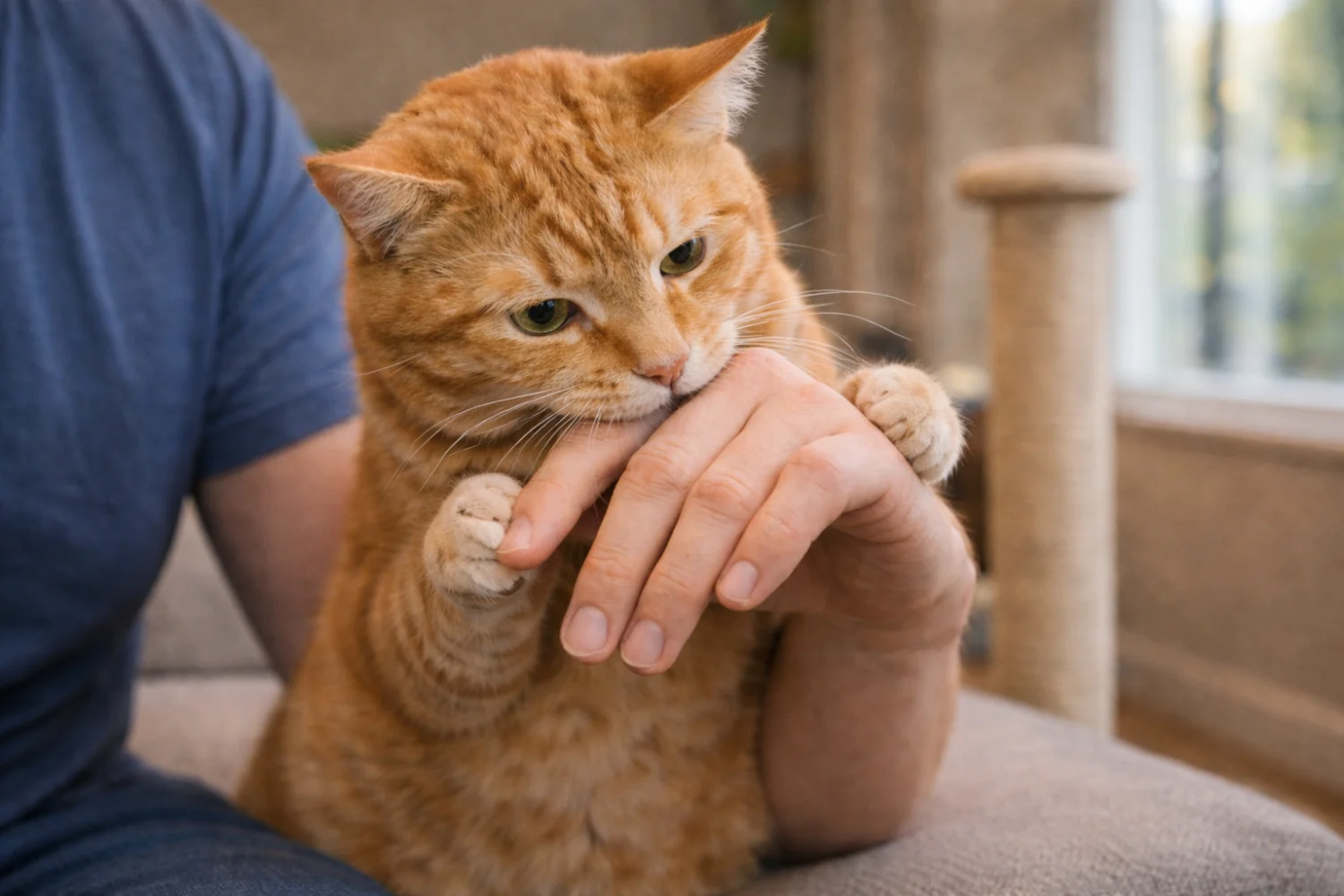 Chat qui mordille : pourquoi et comment réagir sans stress ?