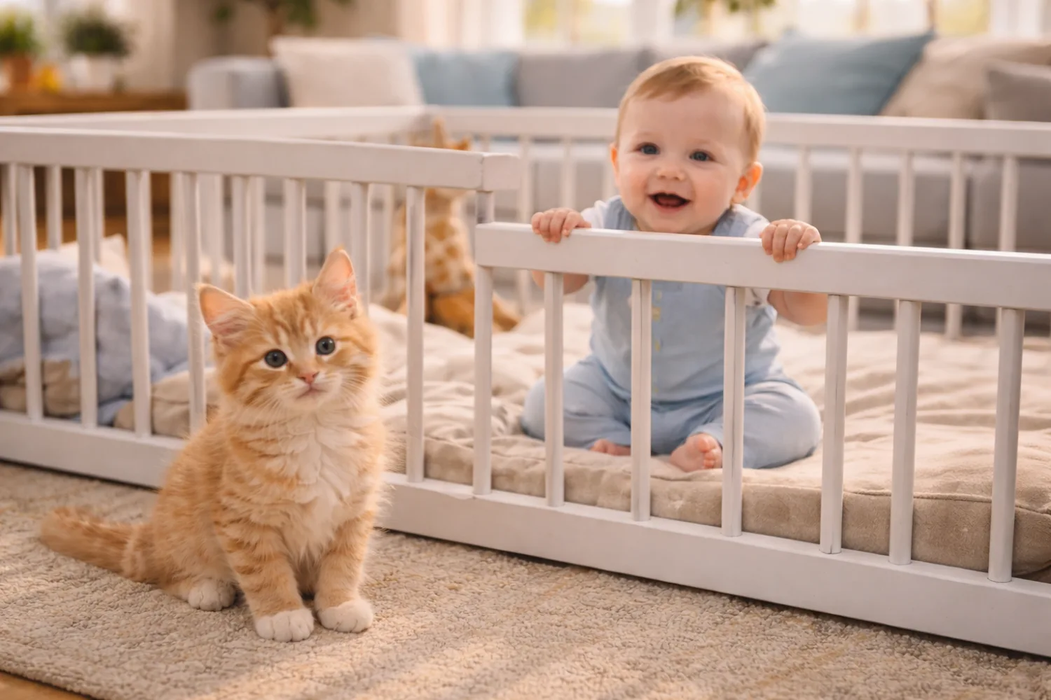 Chaton et nouveau-né : les 3 dangers que personne ne vous dit