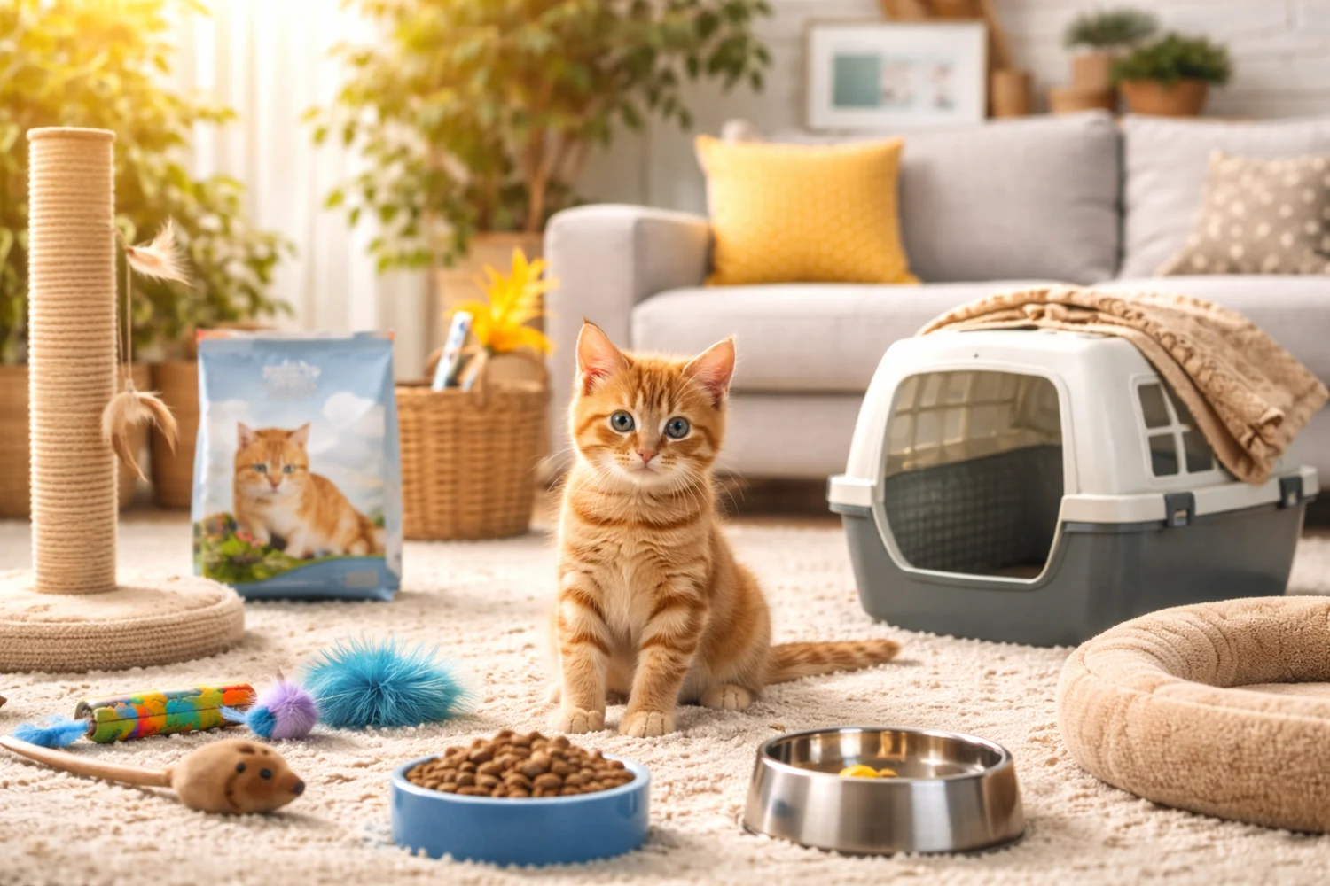 Préparer l'arrivée d'un chaton chez vous : 7 choses essentielles