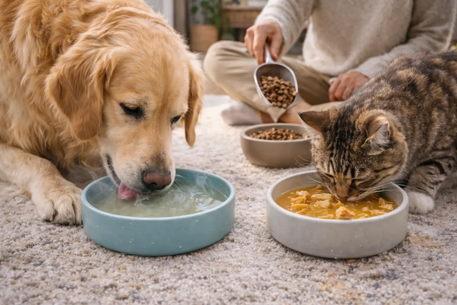 Hydratation & nutrition en hiver : ce que ton chien et ton chat ont vraiment besoin