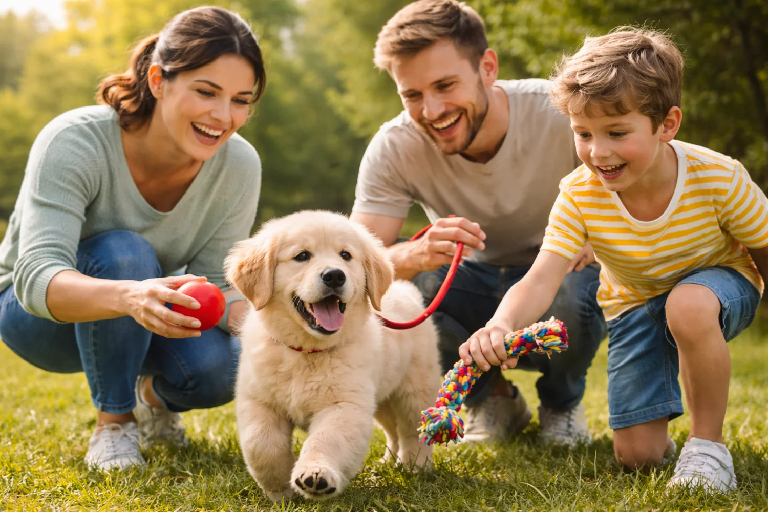 Les meilleures activités à faire en famille avec votre chiot toute l’année