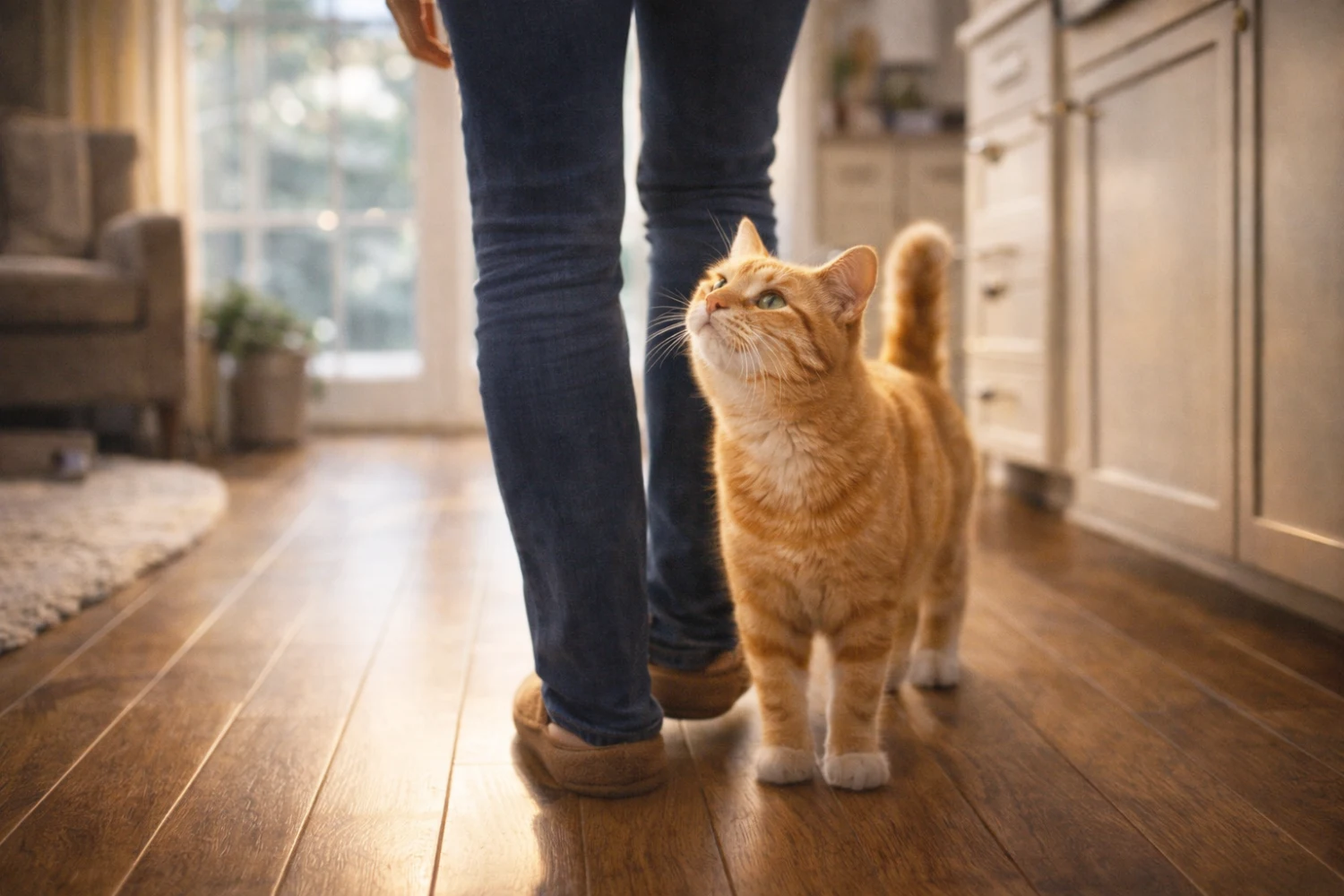 Votre chat vous suit partout dans la maison : obsession ou signe d'attachement ?
