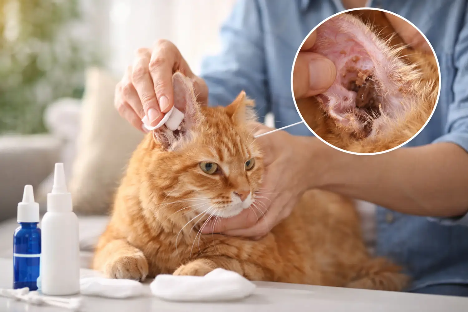 Nettoyage les oreilles de votre chat : quand, et avec quoi ?