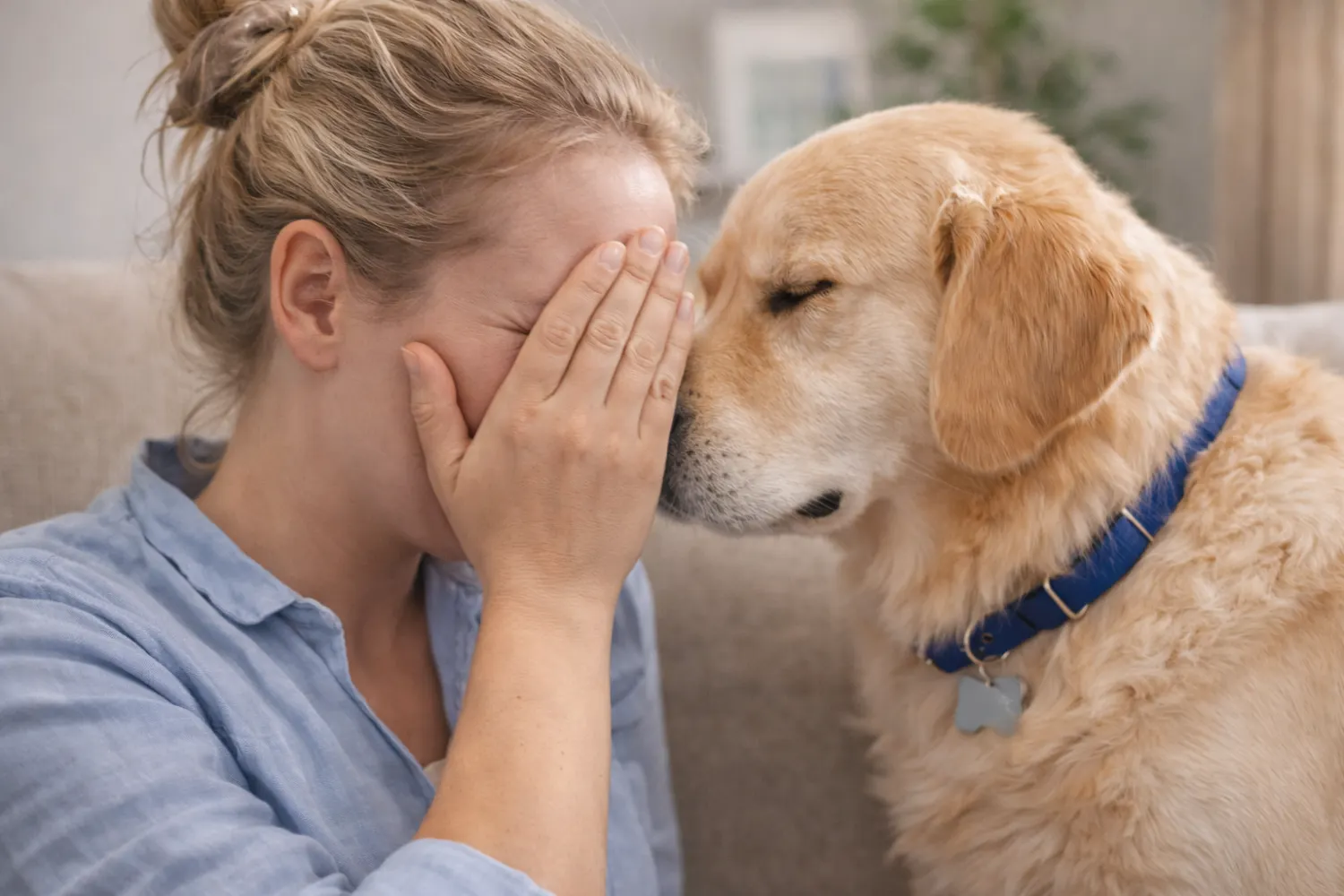 Ce que ressent réellement un chien quand son maître pleure