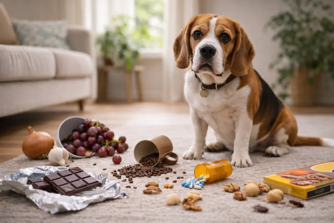 Chien : les aliments mortels avalés par accident (liste à afficher chez vous)