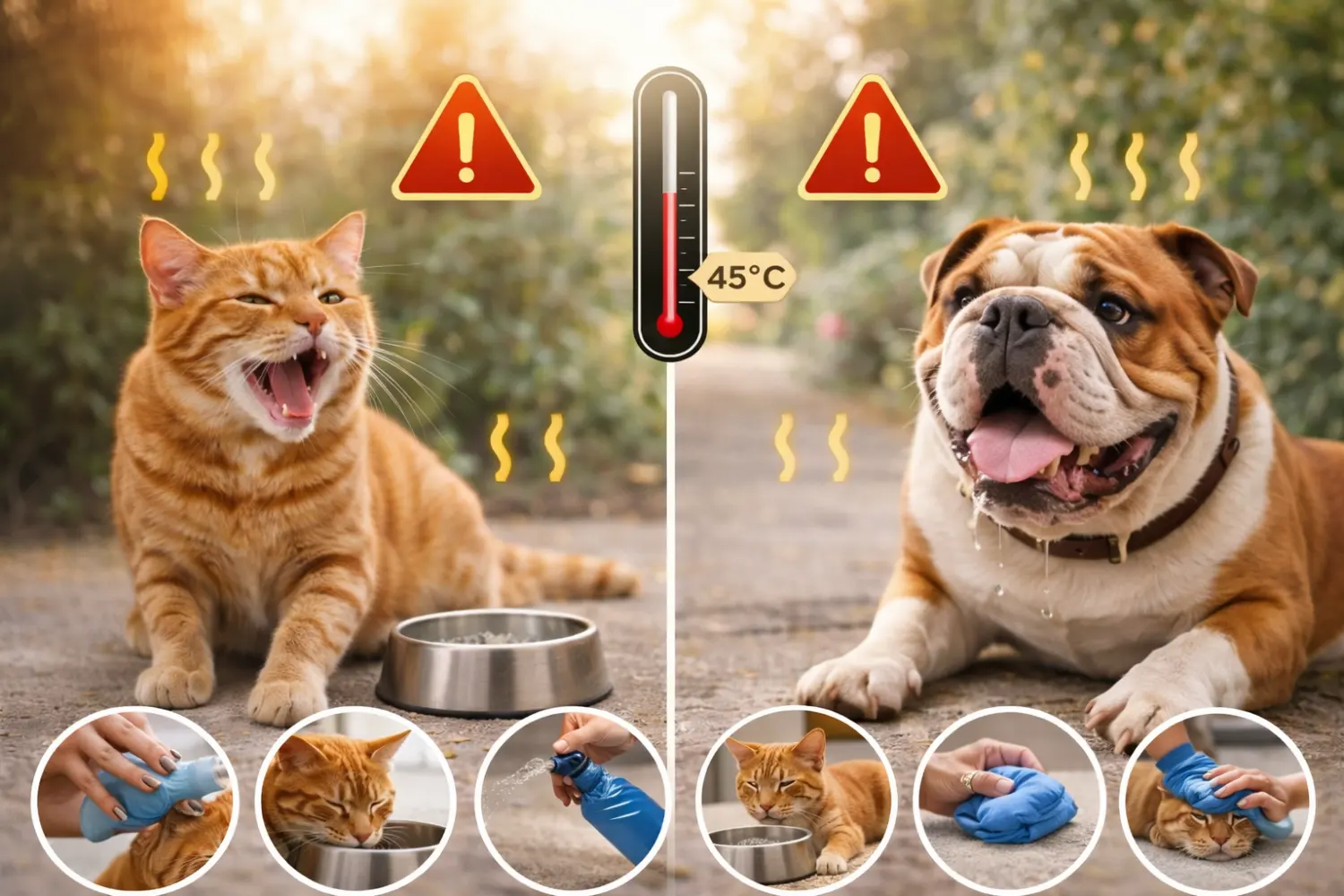 Canicule : les signes de danger chez le chien et le chat + 5 gestes qui sauvent