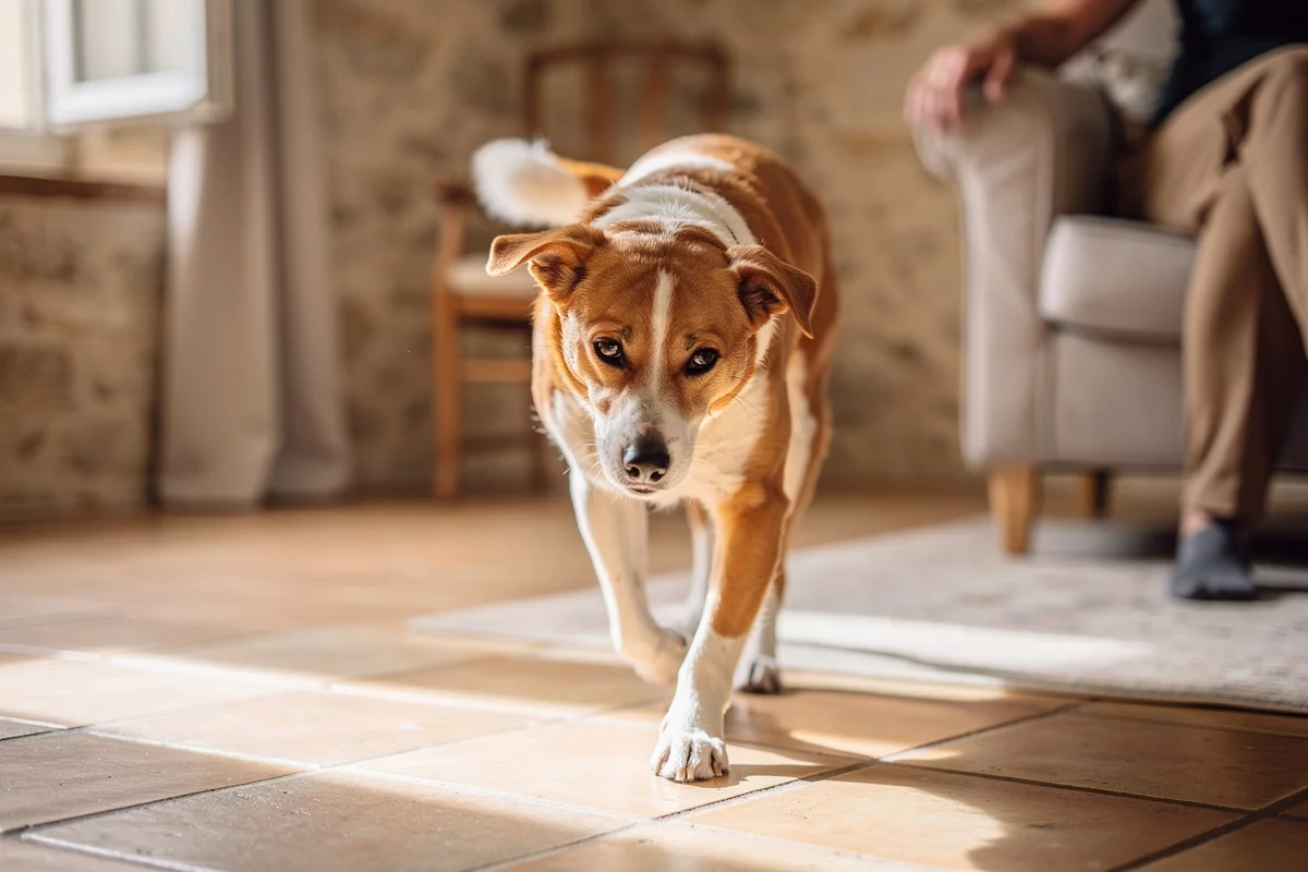 Comment préparer son chien à — chien en situation réelle, photo lifestyle