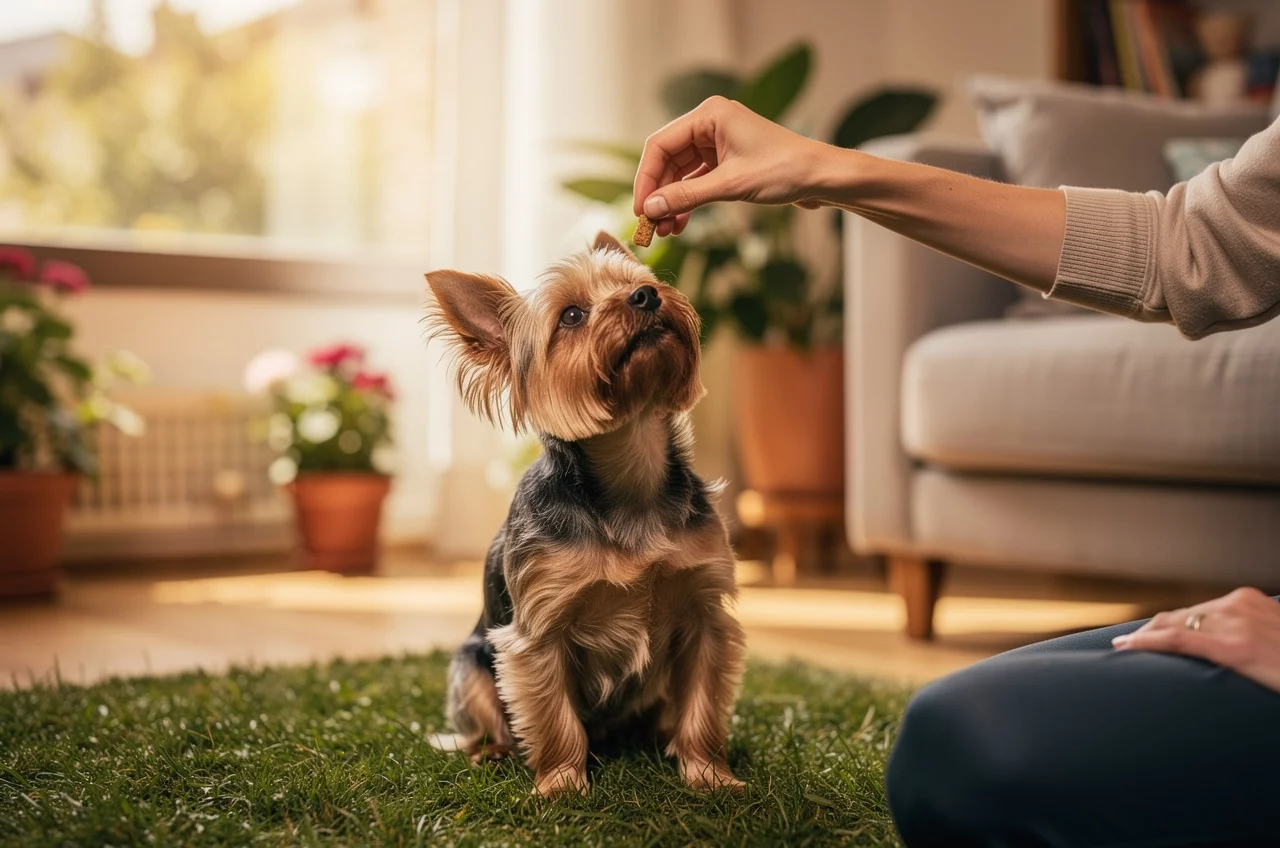Éducation du Yorkshire Terrier : les — animal de compagnie photo lifestyle authentique