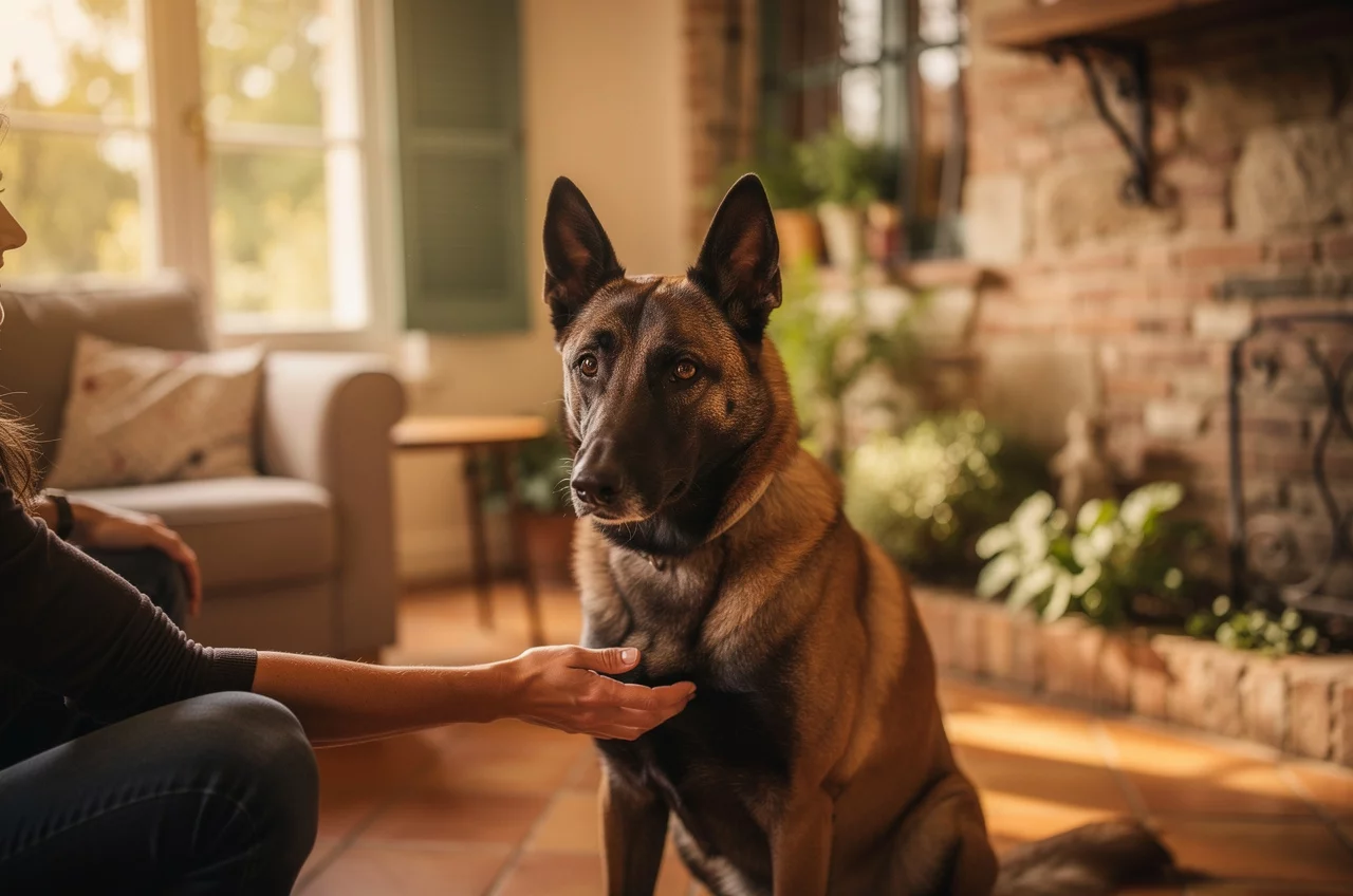 Le Malinois en appartement : besoins, — animal de compagnie photo lifestyle authentique