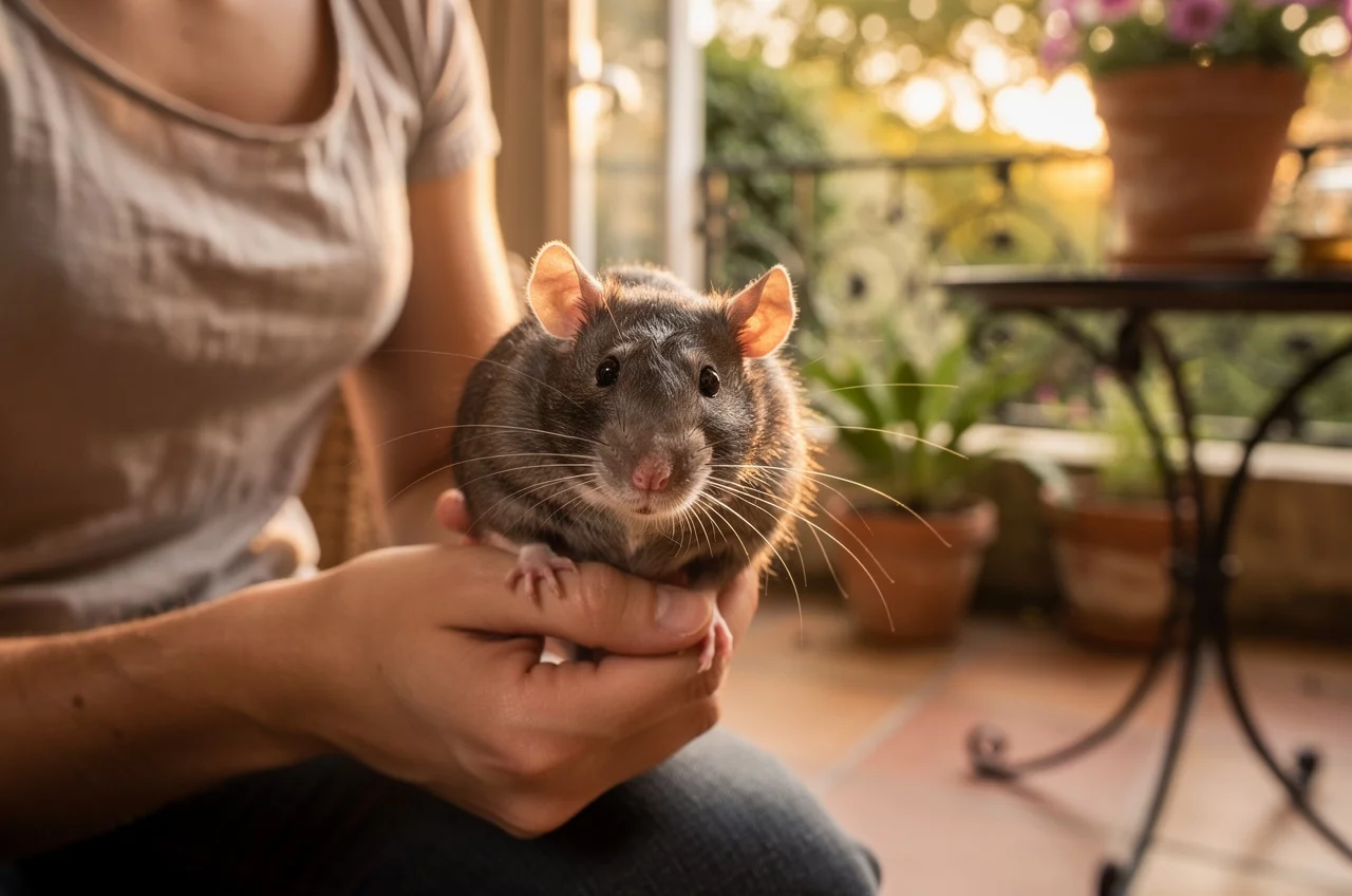 Rat domestique : animal le plus — animal de compagnie photo lifestyle authentique