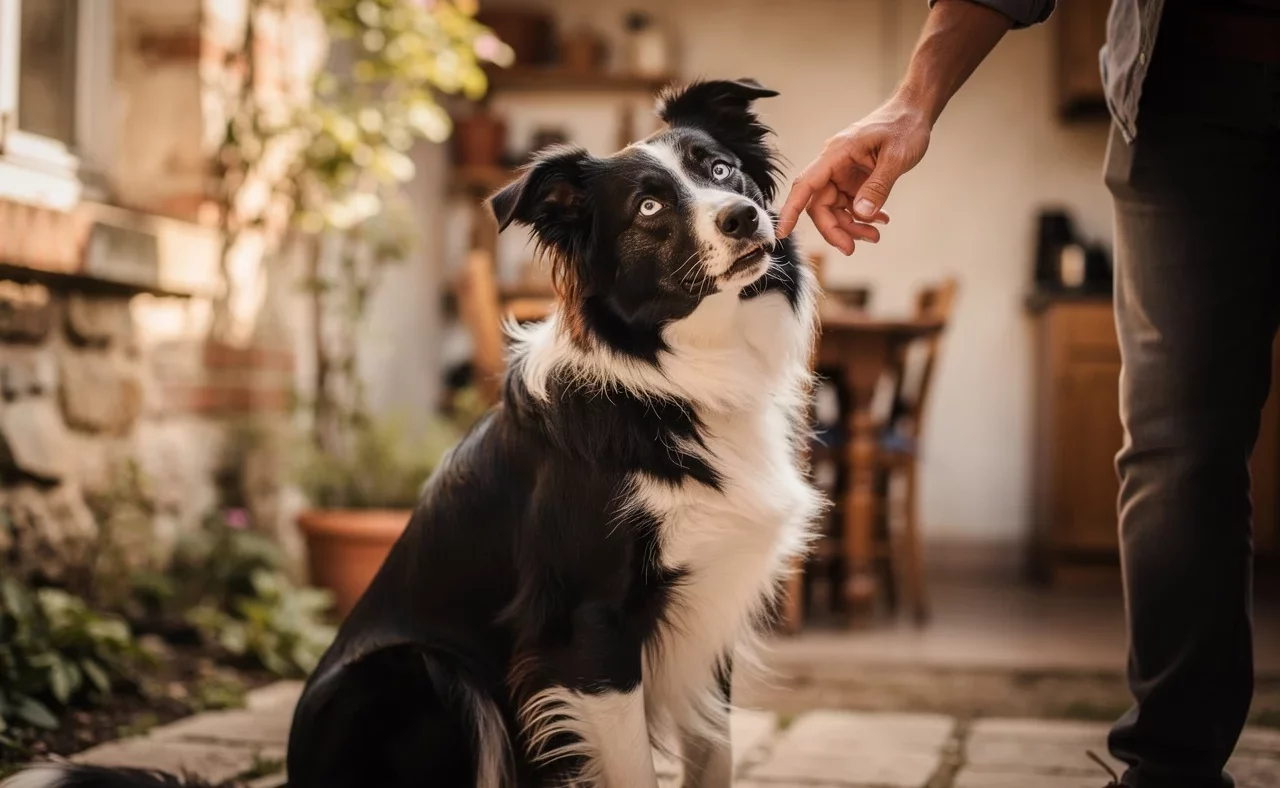 Border Collie — animal de compagnie photo lifestyle authentique