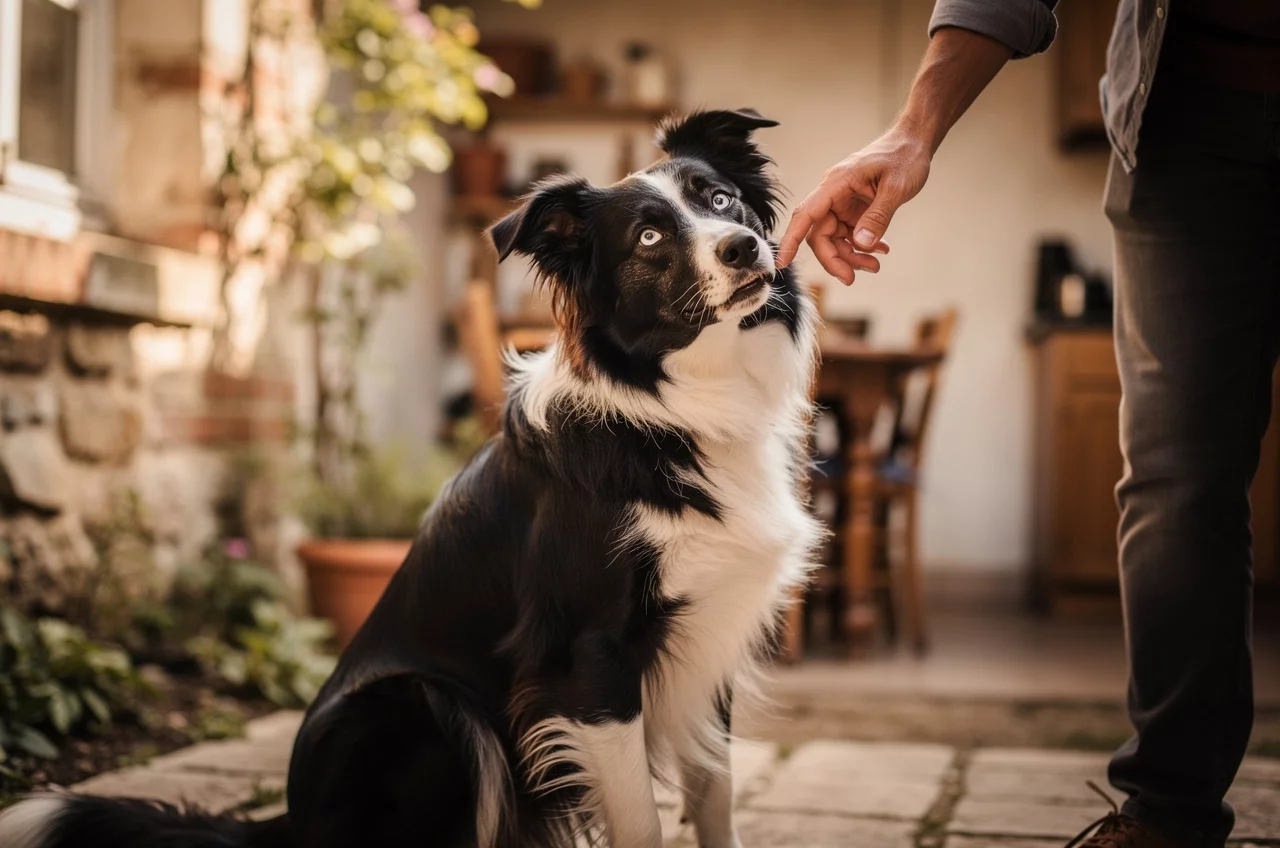 Border Collie — animal de compagnie photo lifestyle authentique