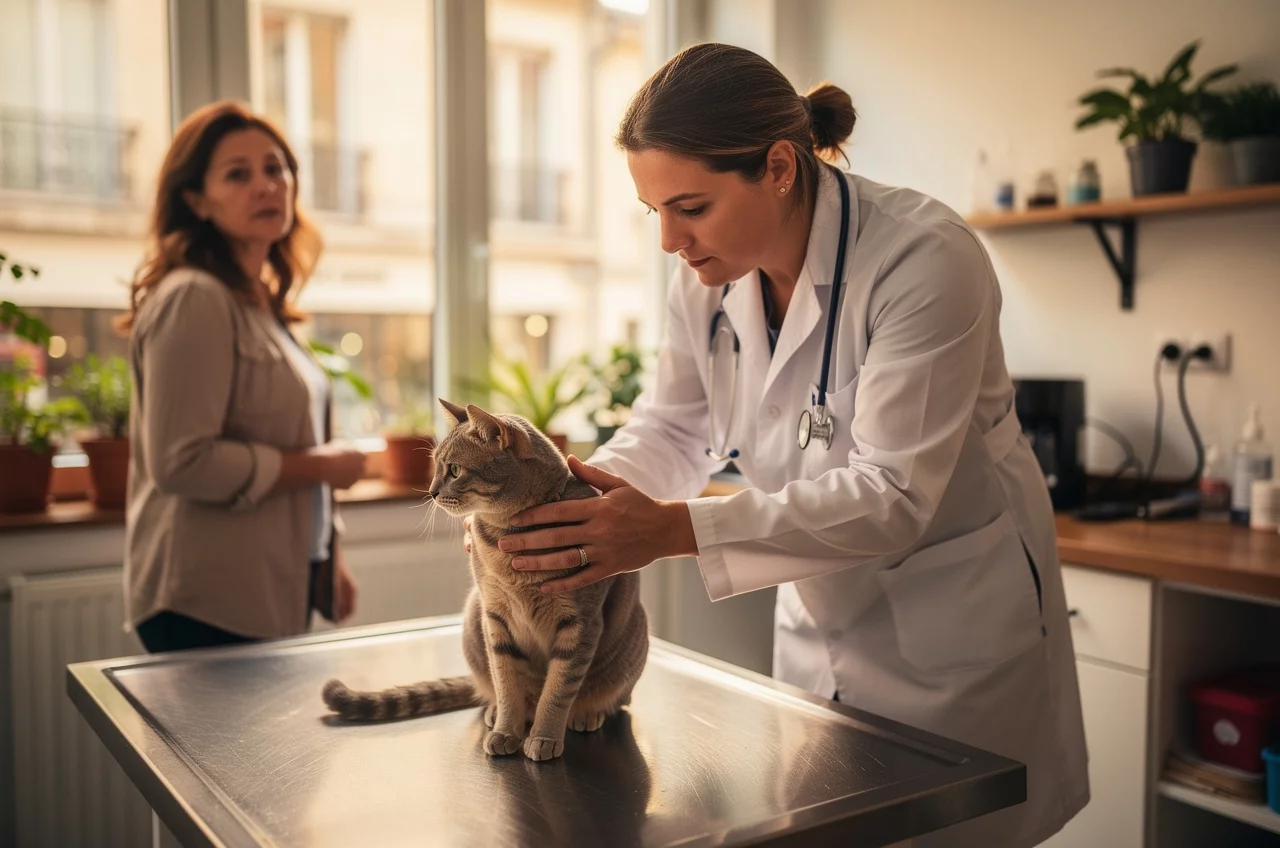 Chat obèse : programme minceur vétérinaire — chat photo lifestyle authentique
