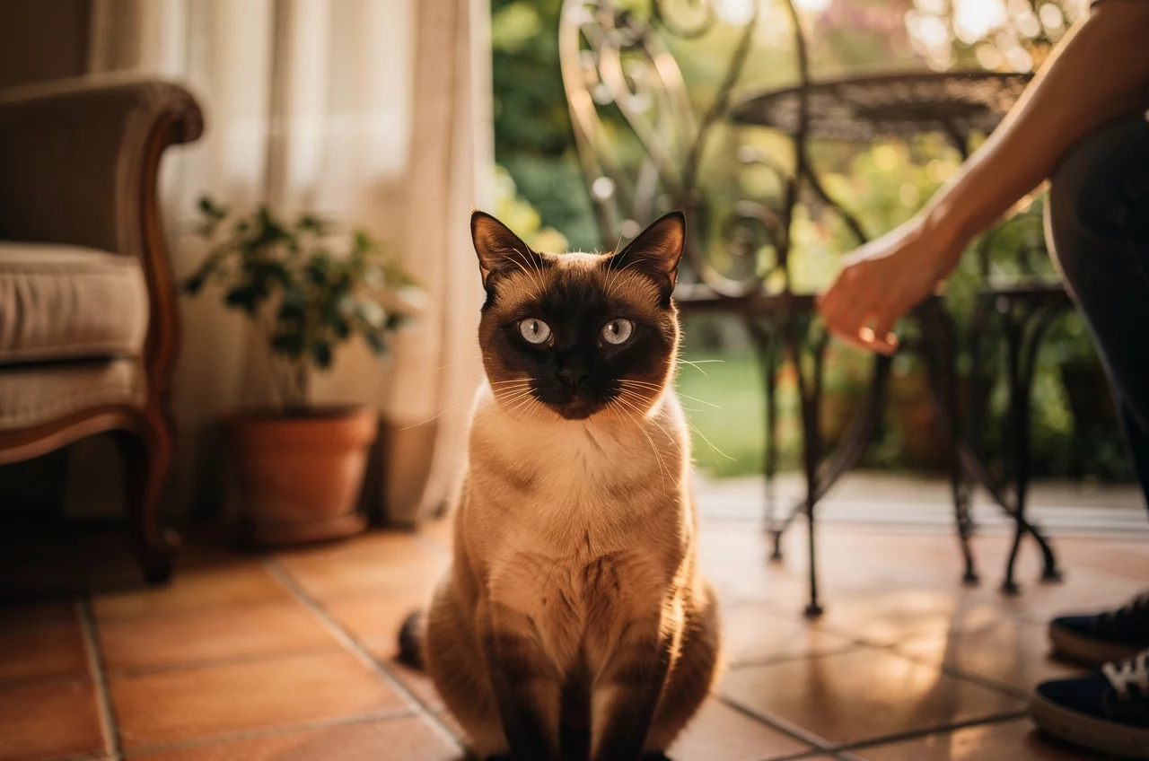 Le Siamois : caractère, entretien et — animal de compagnie photo lifestyle authentique