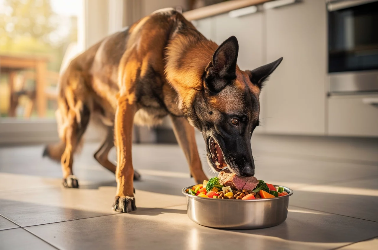 Alimentation du Malinois : besoins nutritionnels — animal de compagnie photo lifestyle authentique