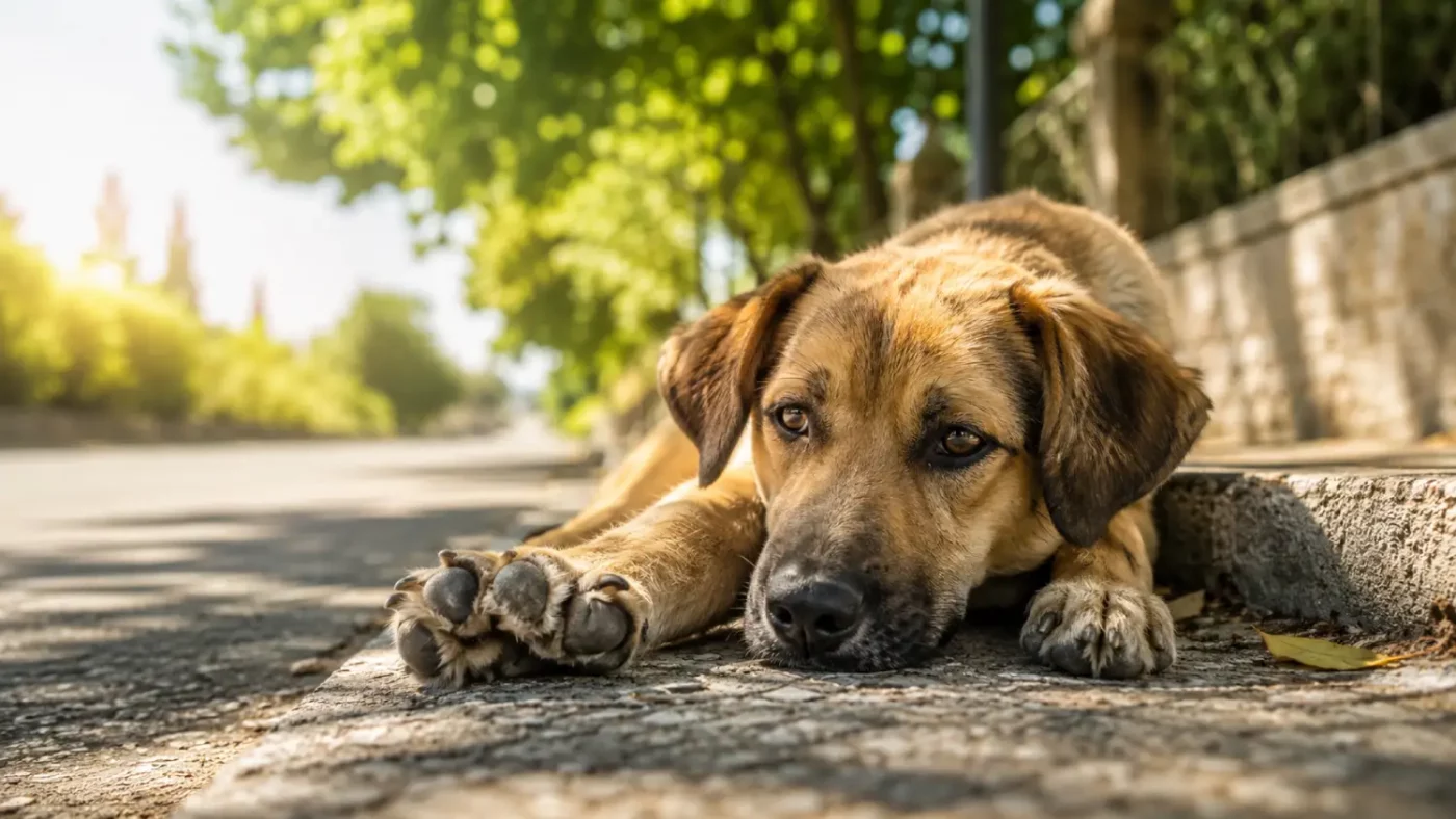 Canicule : pourquoi promener son chien après 10 h peut devenir dangereux pour ses coussinets