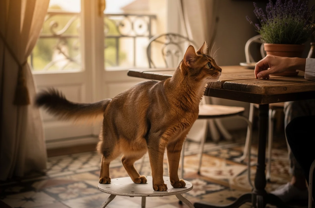 Adopter un Somali : pour futurs — animal de compagnie photo lifestyle authentique