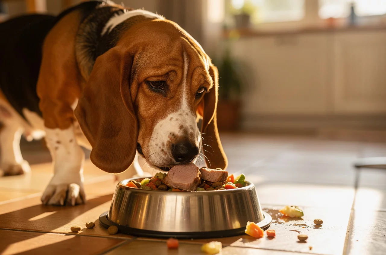 Alimentation du Basset Hound : besoins — animal de compagnie photo lifestyle authentique