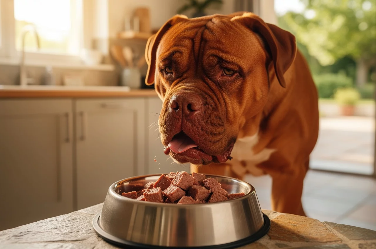 Alimentation du Dogue de Bordeaux : — animal de compagnie photo lifestyle authentique