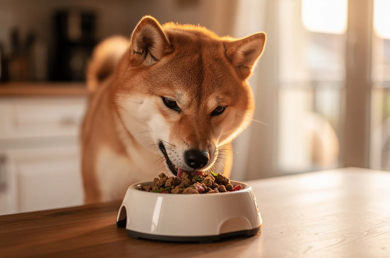 Alimentation du Shiba Inu : besoins — animal de compagnie photo lifestyle authentique