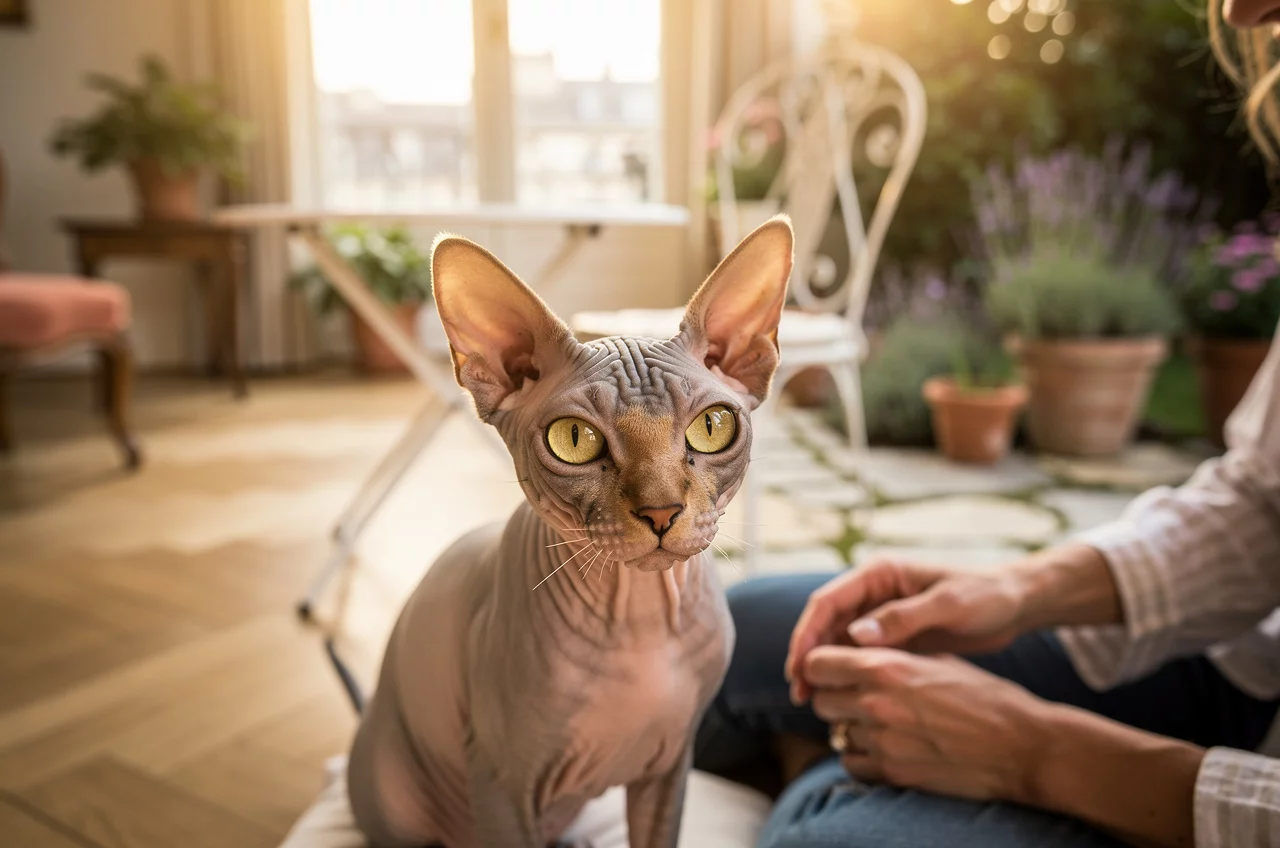 Le Sphynx est-il fait pour un — animal de compagnie photo lifestyle authentique